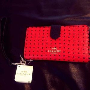 Coach Phone Wristlet